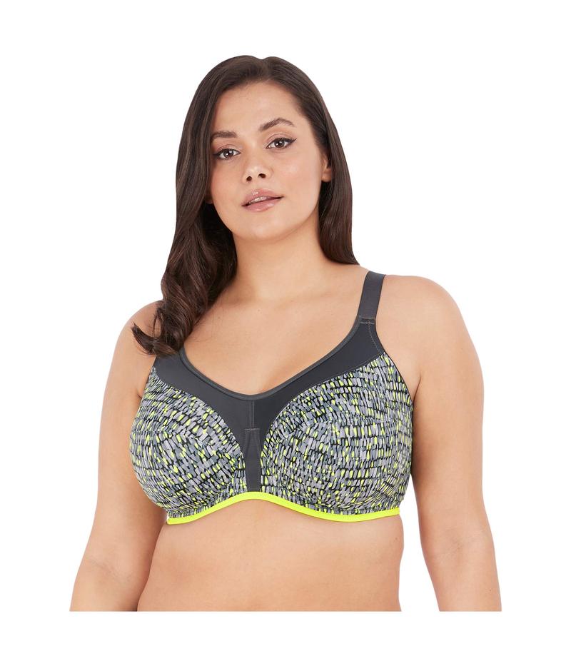 人気が高い ブラジャー エロミ レディース ブラジャー アンダーウェア Energise Underwire Sport Bra With J Hook Lime Twist Www Tresor Gov Bf