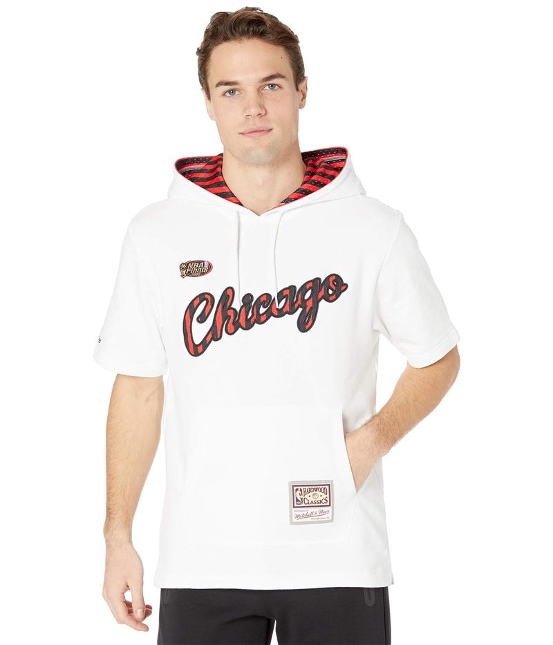 激安大特価 ミッチェル ネス メンズ パーカー スウェット アウター Striped Logo Short Sleeve Hoodie Bulls White Revida 店 ディズニープリンセスのベビーグッズも大集合 Aqsasport Org