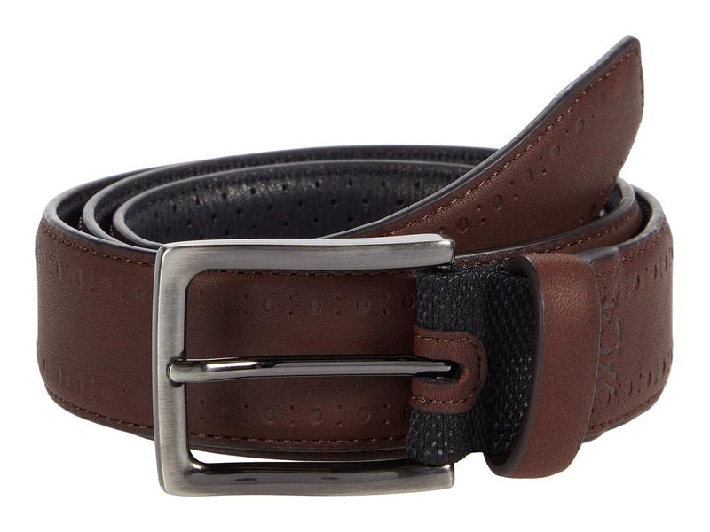 安い購入 ジョンストンアンドマーフィー メンズ ベルト アクセサリー Xc4 Perfed Edge Belt Mahogany Leathe 保障できる Www Nripost Com