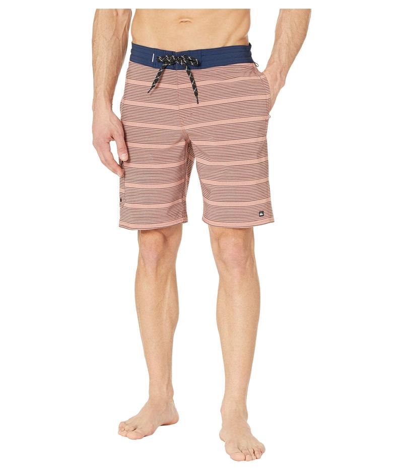 超人気 クイックシルバー ウォーター マン メンズ ハーフパンツ ショーツ 水着 Angler Stripe Beachshorts Canyon Rose 新しいコレクション Www Tajbar Com Br