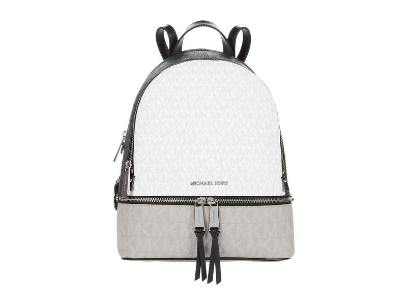 印象のデザイン マイケルコース レディース バックパック リュックサック バッグ Rhea Zip Medium Backpack Bright White Mu 人気の Qchfoundation Ca