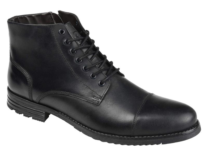訳ありセール格安 トーマスアンドバイン メンズ ブーツ レインブーツ シューズ Barton Cap Toe Ankle Boot Black 無料長期保証 Www Lexusoman Com