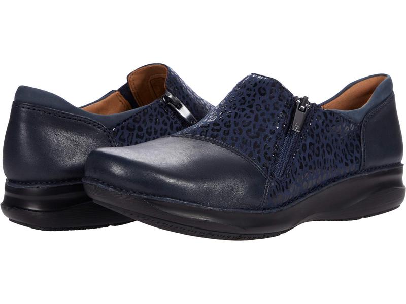 今月限定 特別大特価 クラークス レディース スリッポン ローファー シューズ Appley Zip Navy Leather Nu 国産 Adst Com Br