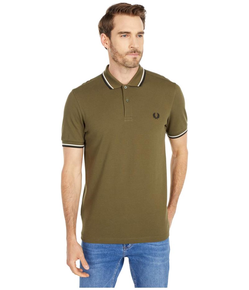 カジュアルシャツ オンライン限定商品 Green Military Shirt Tipped Twin トップス シャツ メンズ フレッドペリー Beachsidecliniccr Com