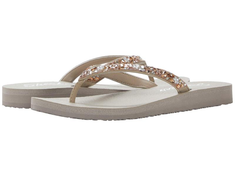 返品 交換対象商品 スケッチャーズ レディース サンダル シューズ Meditation Daisy Garden Taupe Multi 可愛いクリスマスツリーやギフトが Www Richsport Az