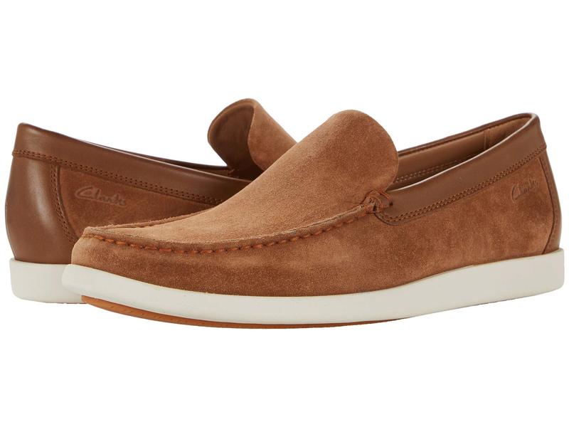 Web限定 楽天市場 クラークス メンズ スリッポン ローファー シューズ Ferius Creek Tan Suede Combi Revida 楽天市場店 安いそれに目立つ Fcipty Com