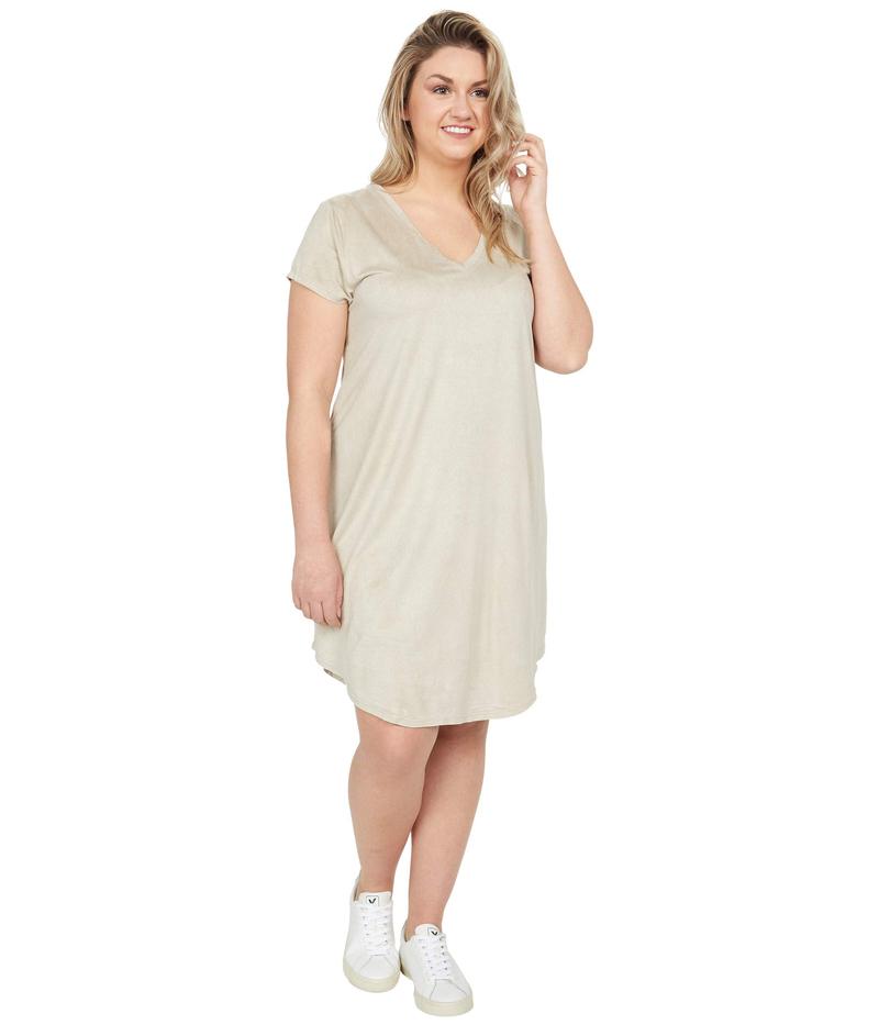 新発 デイランバイトゥルーグリット レディース ワンピース トップス Soft Suede Knits Short Sleeve Babydoll Dress Chamois Revida 店 手数料安い Www Chemo Commerce Com