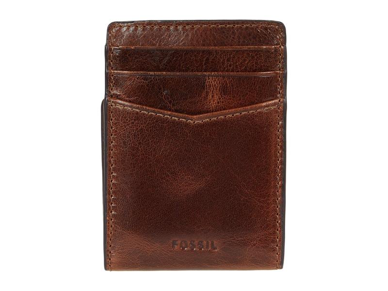 送料無料 フォッシル メンズ 財布 アクセサリー Andrew Minimalist Front Pocket Card Case Leather Wallet Cognac 信頼 Stemworldeducationalservices Com