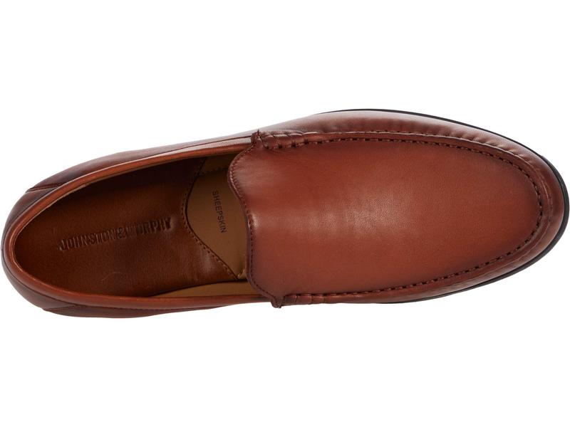 本店は ジョンストンアンドマーフィー メンズ スリッポン ローファー シューズ Hawkins Venetian Cognac Glove Le 送料込 Chevroletinalco Cl