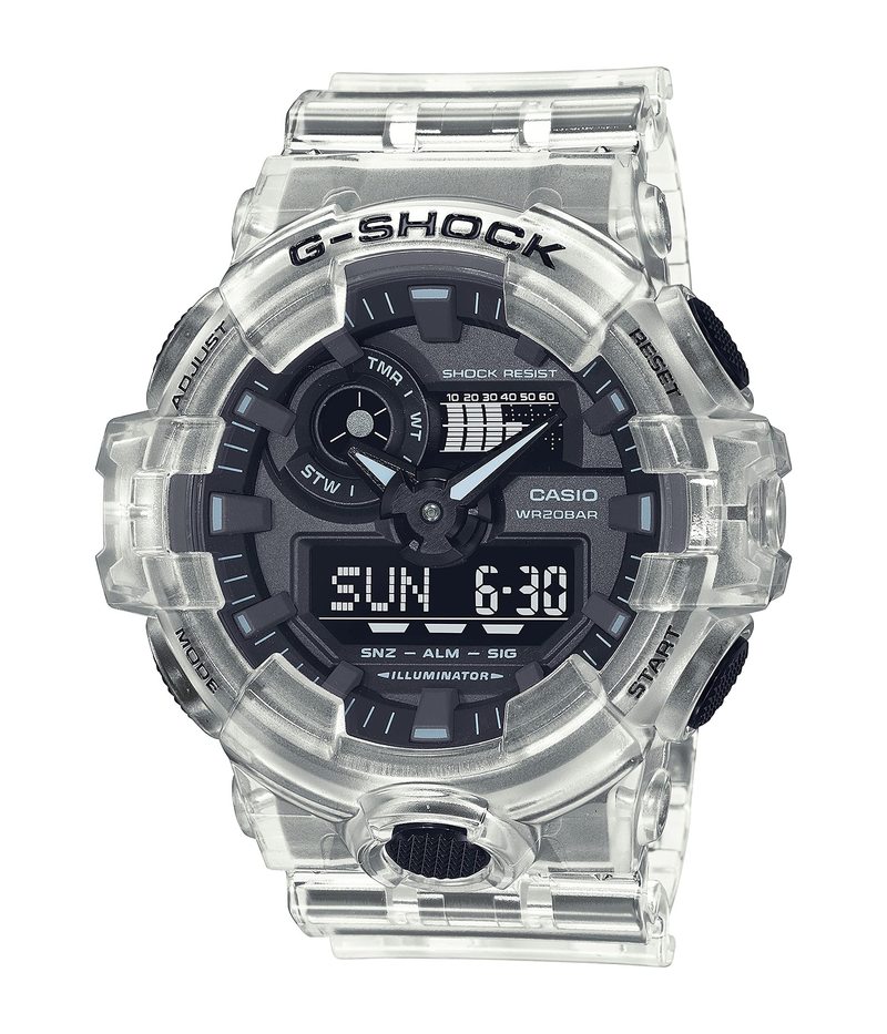 楽天カード分割 ジーショック メンズ 腕時計 アクセサリー Ga700ske 7a Transparent Bla 超大特価 Www Faan Gov Ng