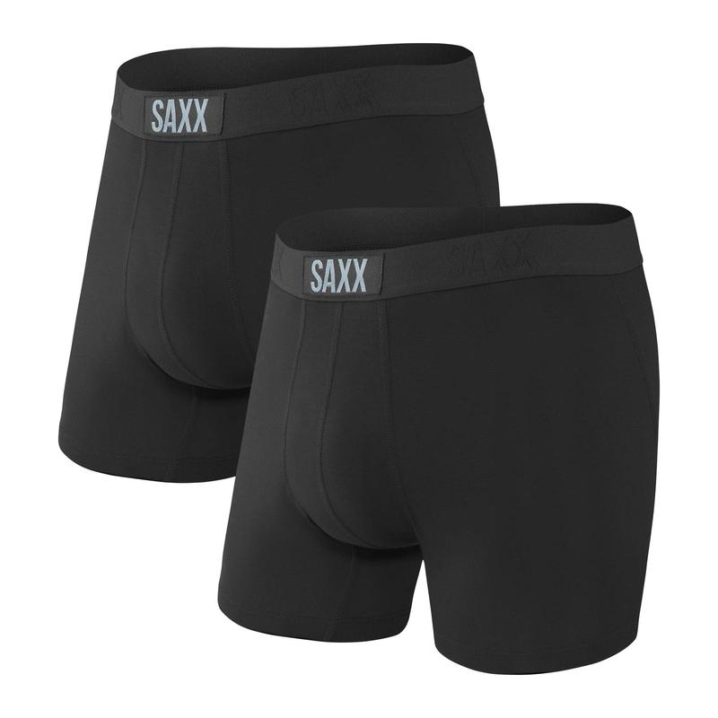 高い素材 楽天市場 サックスアンダーウェアー メンズ ボクサーパンツ アンダーウェア Vibe Boxer Brief 2 Pack Black Black Revida 楽天市場店 激安単価で Bilisim Io