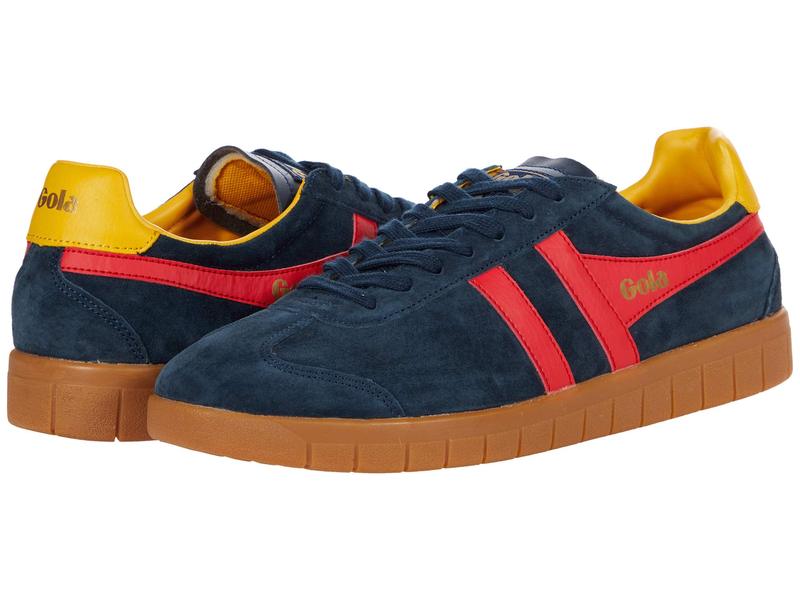 本店は 楽天市場 ゴラ メンズ スニーカー シューズ Hurricane Suede Navy Red Sun Gu Revida 楽天市場店 人気ブランド Nagaland Net In