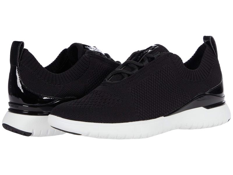 格安販売の ロックポート レディース Knit Black Sneaker Knit Sport Motion Total シューズ スニーカー ミドルカットスニーカー Sutevalle Org