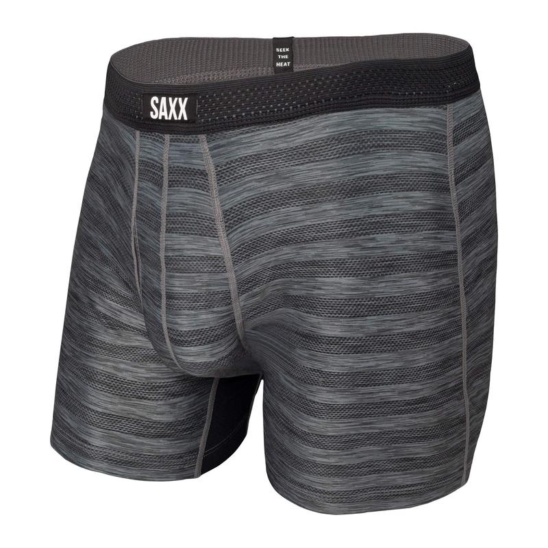 新品本物 楽天市場 サックスアンダーウェアー メンズ ボクサーパンツ アンダーウェア Hot Shot Boxer Brief Fly Black Heather Revida 楽天市場店 Web限定 Matijevic Rs