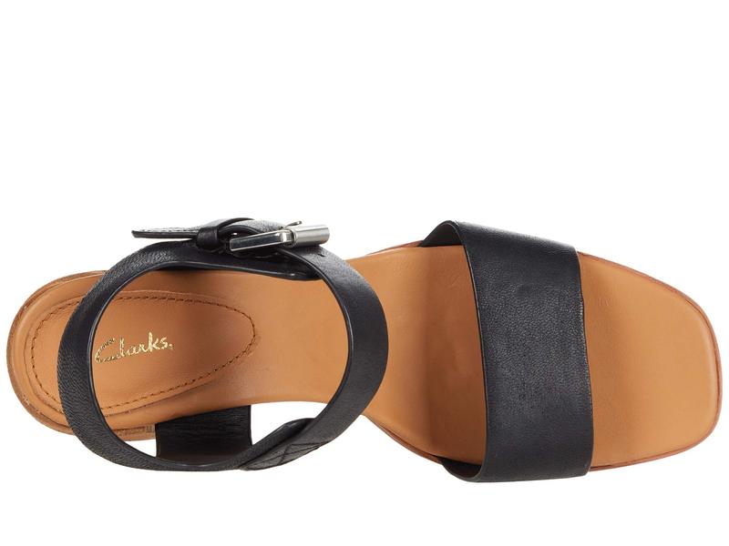 開店祝い 楽天市場 クラークス レディース ヒール シューズ Landra70 Strap Black Leather Revida 楽天市場店 アウトレット送料無料 Stemworldeducationalservices Com