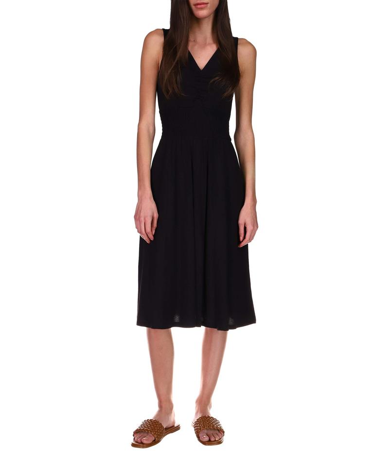 楽天ランキング1位 楽天市場 マイケルコース レディース ワンピース トップス Smocked Waist Midi Dress Black Revida 楽天市場店 New限定品 Mamparassantander Com