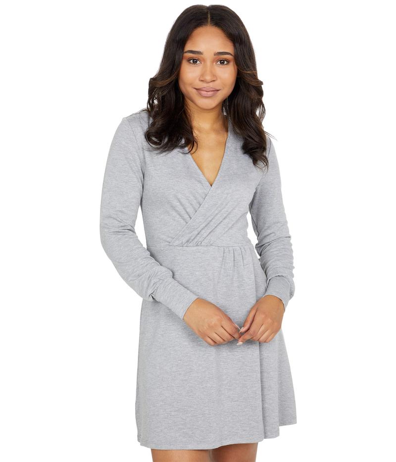 bジェネレーション Front レディース ワンピース トップス Heather ワンピース bジェネレーション Grey Heather レディース サイズ交換無料 送料無料 ワンピース トップス Twist Front Knit Dress 1tx2d10 Heather Grey Revida 店