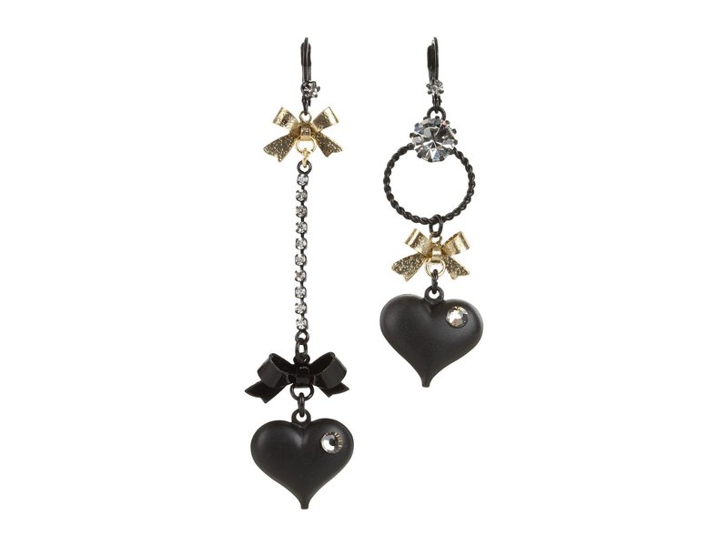 ベッツィジョンソン レディース ピアス イヤリング 佩び物 Heart Bow Drop Earrings Black 送料無料 号数交わす無料 ベッツィジョンソン レディース アクセサリー ピアス イヤリング Black Pasadenasportsnow Com