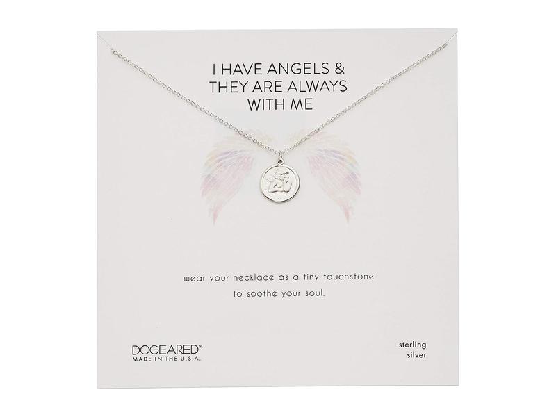 ドジャード レディース ネックレス 首飾り ペンダント一等 佩物 I Have Angels They Are Always With Me Mini Angel Necklace Sterling Silver 貨物輸送無料 サイズ掛けかえる無料 ドジャード レディース アクセサリー ネックレス チョーカー ペンダントトップ Sterling