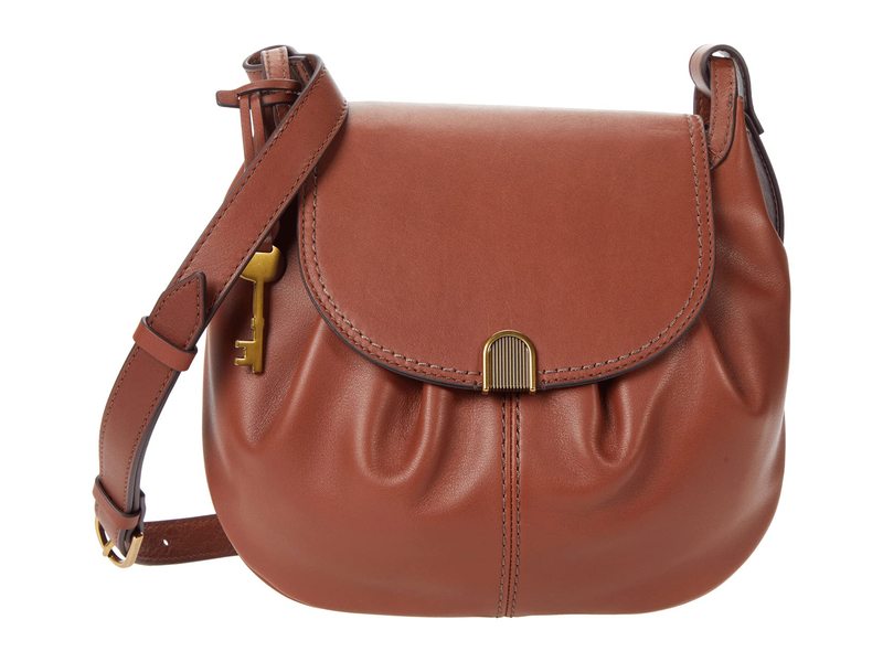 フォッシル Flap Brown 送料無料 レディースバッグ フォッシル レディース バッグ レディース ハンドバッグ バッグ ハンドバッグ Gigi Crossbody サイズ交換無料 ハンドバッグ Flap Brown