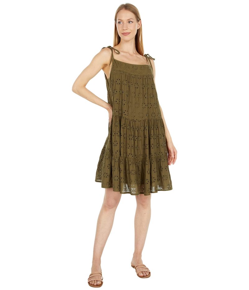 トップス ラッキーブランド 送料無料 レディース ワンピース Olive サイズ交換無料 Cami ワンピース Dress ラッキーブランド レディース Cami Tiered Dress Capulet ワンピース トップス Capulet Olive Revida 店