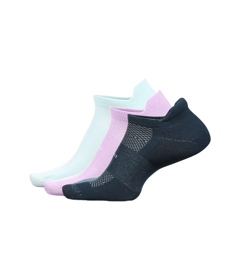 フィーチャー レディース 靴下 アンダーウェア High Performance Ultra Light No Show Tab 3 Pair Pack French Navy Pur Cdm Co Mz