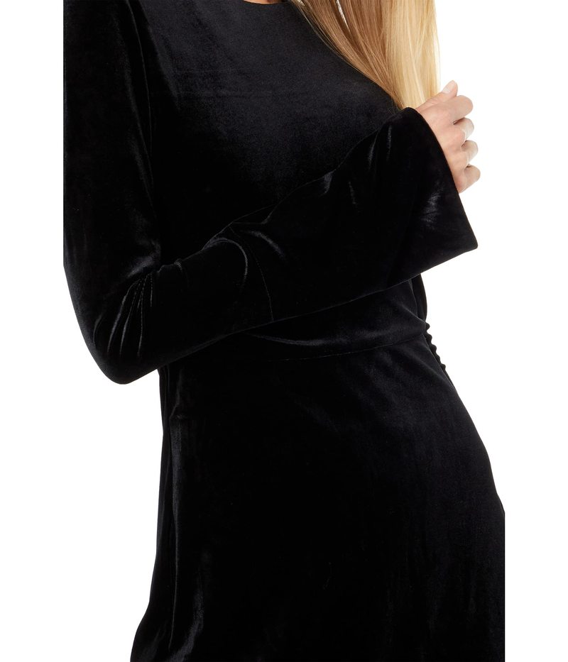 バードット レディース ワンピース トップス Kasra Velour Dress Black Winkers Co Uk