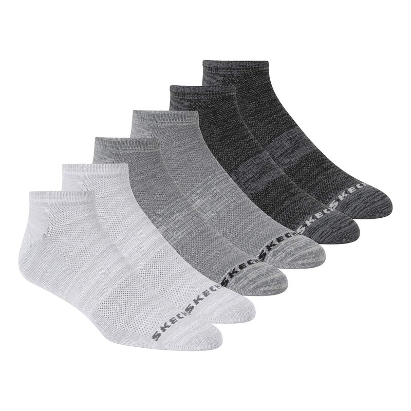 楽天市場 スケッチャーズ メンズ 靴下 アンダーウェア 6 Pack Low Cut Socks Grey Revida 楽天市場店