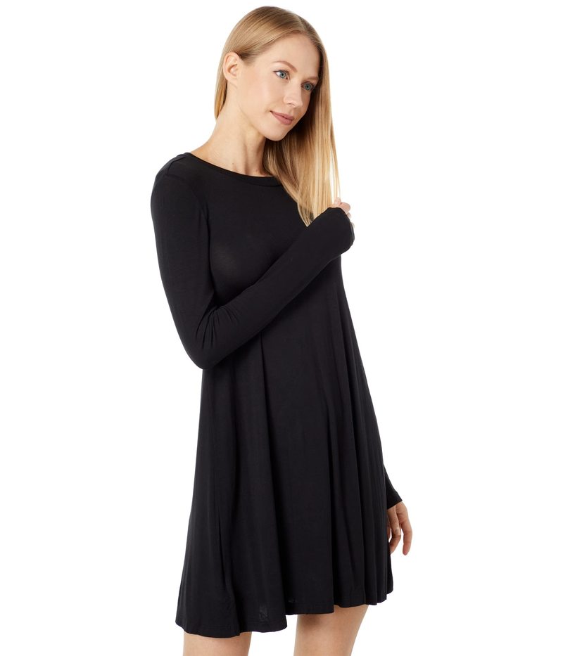 bジェネレーション レディース ワンピース トップス Long Sleeve T Shirt Dress Black Sinstitut Fr