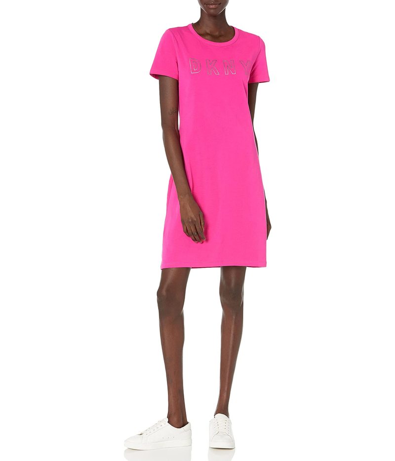 ダナ キャラン ニューヨーク レディース ワンピース トップス Logo T Shirt Dress Watermelon With Roc55 Com