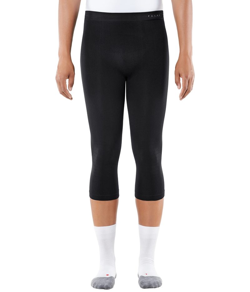 ファルケ メンズ ボトムス カジュアルパンツ マキシ Falke Maximum Warm 3/4 Tights Black ブラック