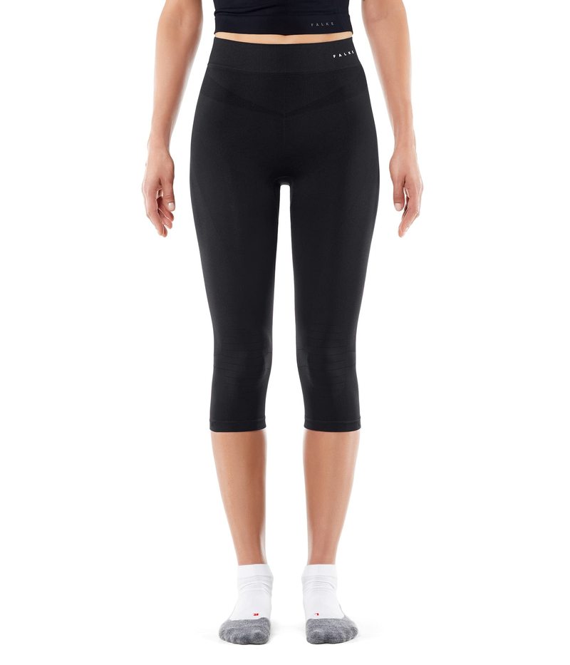 ファルケ レディース ボトムス カジュアルパンツ マキシ Falke ESS Sport Maximum Warm 3/4 Tights Black ブラック