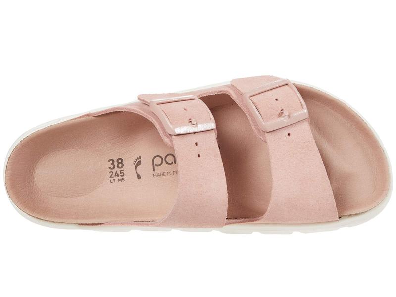 ビルケンシュトック レディース サンダル シューズ Arizona Chunky By Papillio Soft Pink Suede Liceochiloe Cl