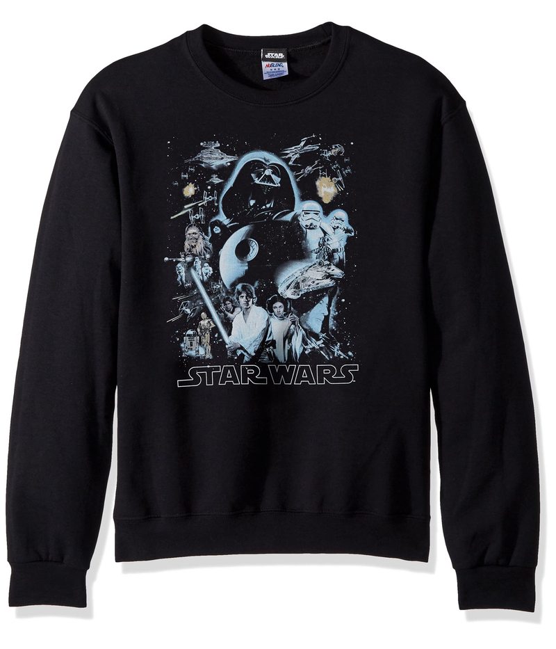 ディズニー メンズ パーカー スエット アウター Star Wars Men S Galaxy Of Graphic T Shirt Black Crew Flee Musiciantuts Com