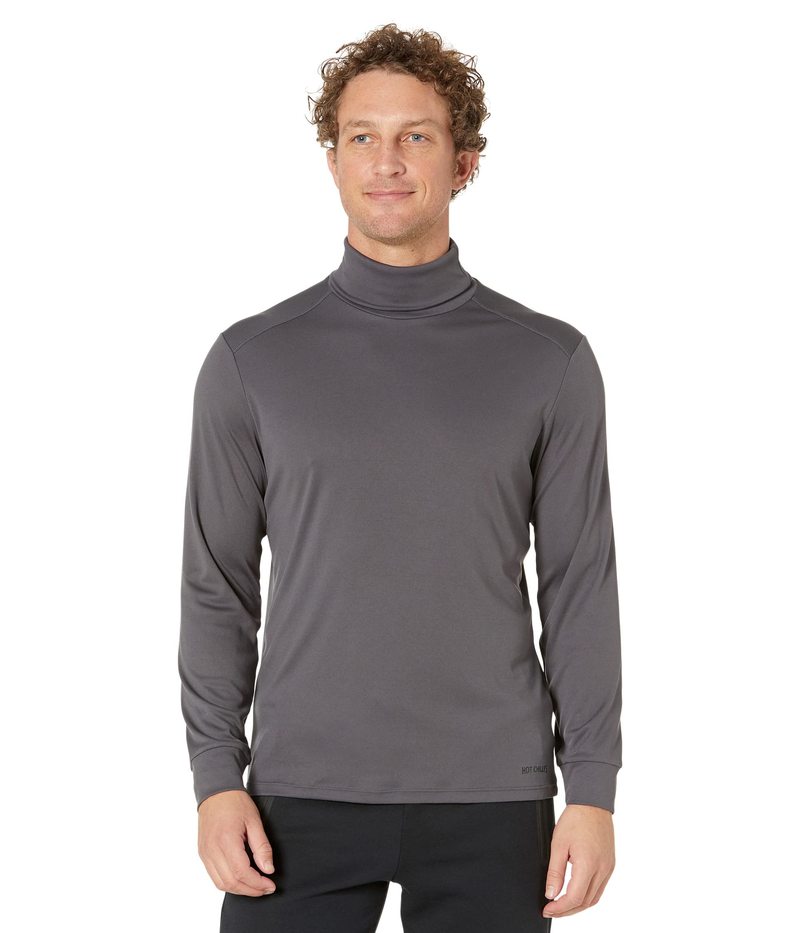 ホットチリーズ メンズ トップス シャツ Hot Chillys Peachskins Roll T-Neck Noche