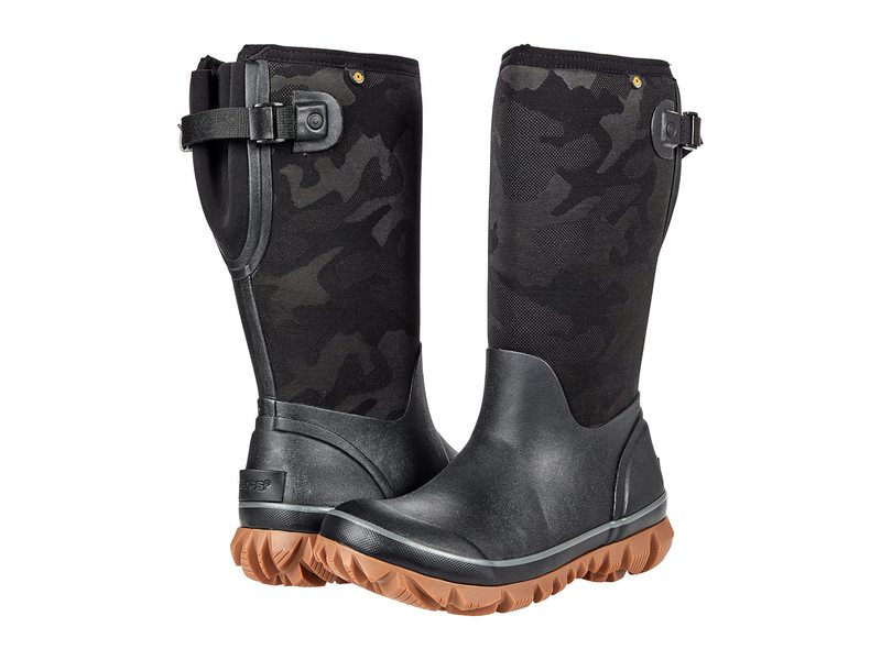 ボグス レディース シューズ ブーツ・レインブーツ Bogs Whiteout Tonal Camo Adjustable Calf Black 黒いこと 靴-ブーツ