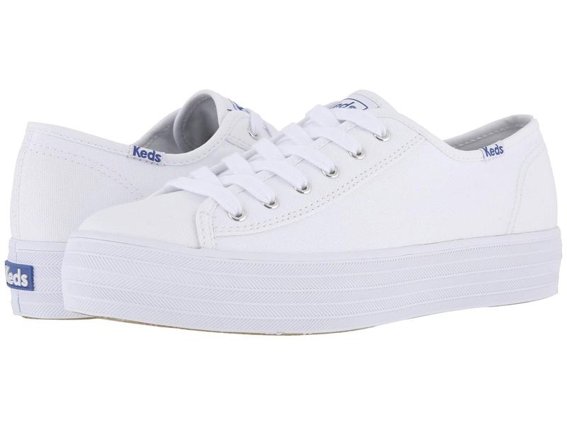 ケッズ レディース シューズ スニーカー Keds Triple Kick Canvas White 白いこと