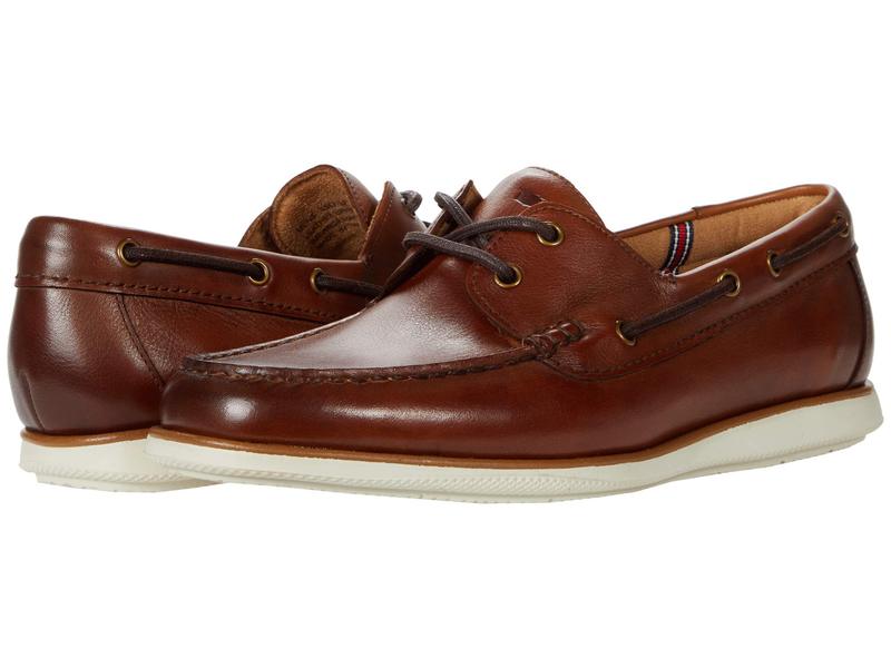 フローシャイム メンズ デッキシューズ シューズ Atlantic Boat Shoe Cognac