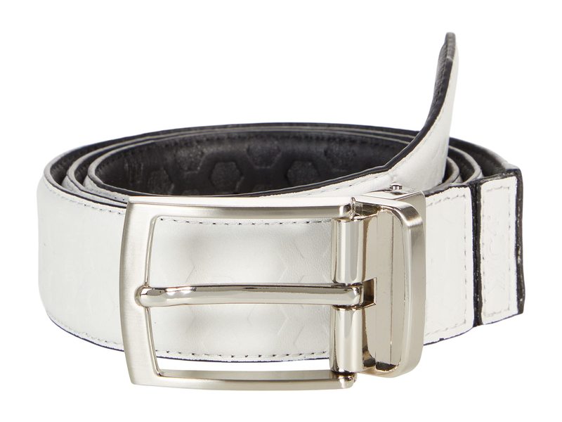 ジョンストンアンドマーフィー メンズ ベルト アクセサリー XC4 Reversible Belt White Black Hex
