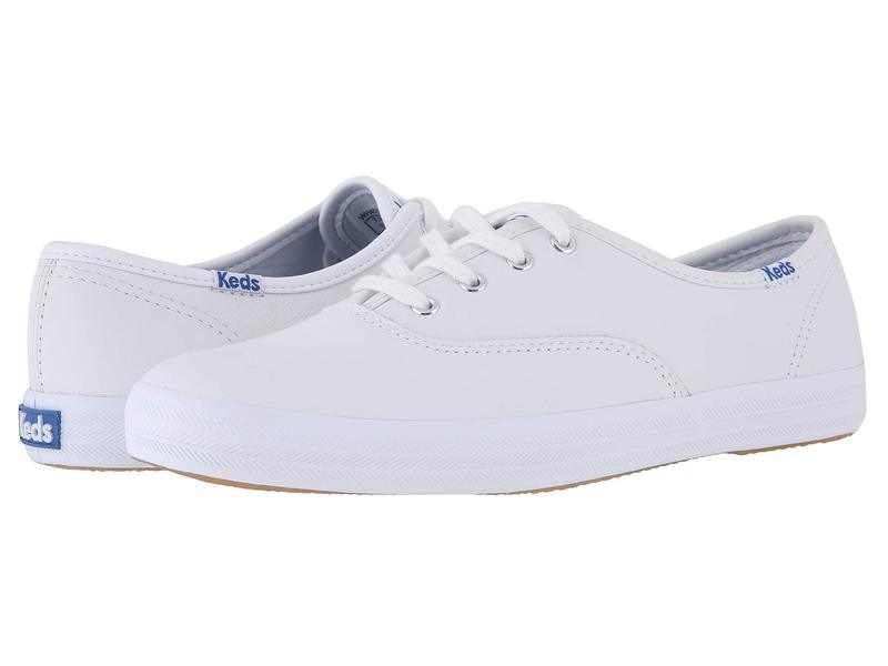 ケッズ レディース シューズ スニーカー なめし革 Keds Champion-Leather CVO White Leather 白いこと