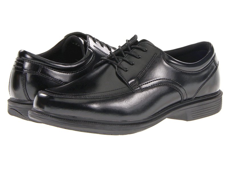 ノンブッシュ メンズ シューズ オックスフォード Nunn Bush Bourbon Street Moc Toe Oxford with KORE Slip Resistant Walking Comfort Technology Black ブラック