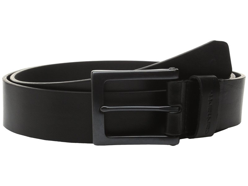 カーハート レディース アクセサリー ベルト レザー Carhartt Burnished Leather Box Buckle Belt Black/Gunmetal ブラック