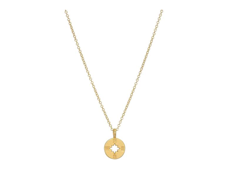 ドジャード レディース ネックレス・チョーカー・ペンダントトップ アクセサリー Going Places Compass Reminder Necklace Gold Dipped
