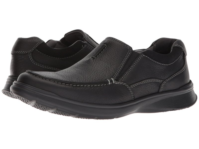 クラークス メンズ スリッポン ローファー シューズ Cotrell Free Black Oily Leat 販売期間 限定のお得なタイムセール