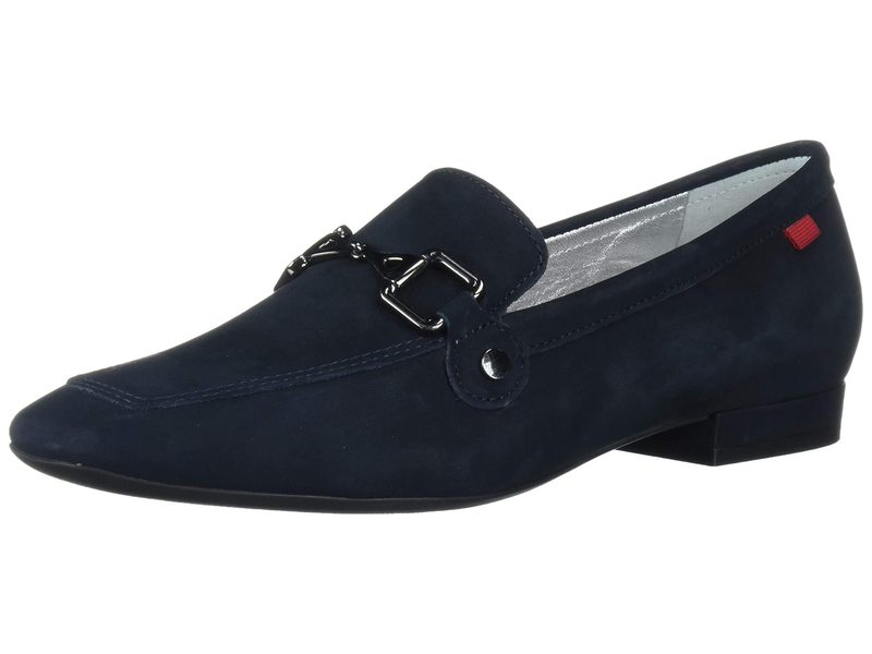 マークジョセフニューヨーク レディース スリッポン・ローファー シューズ Women's Leather W. Houston Buckle Loafer Navy Nubuck