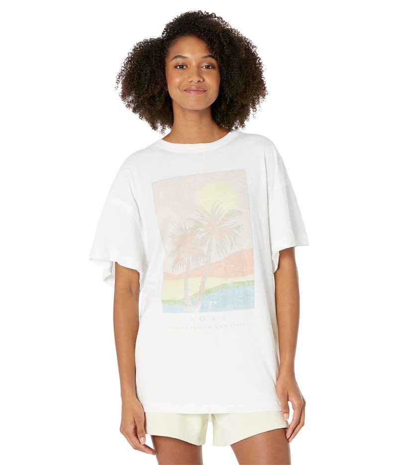 激安超特価 ロキシー レディース シャツ トップス Sweet Janis Tee Bright White Fucoa Cl