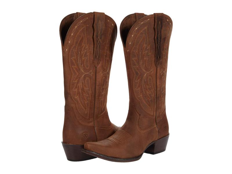 アリアト レディース シューズ ブーツ・レインブーツ Ariat Heritage X Toe Elastic Calf Distressed Brow