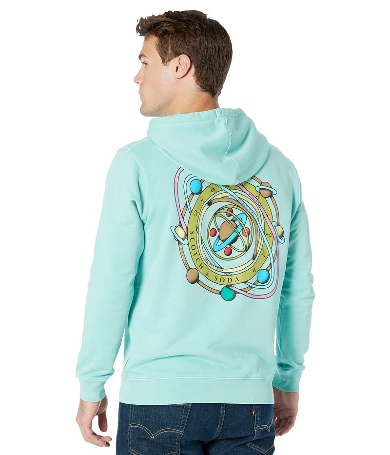 殿堂 スコッチアンドソーダ メンズ パーカー スウェット アウター Artwork Felpa Hoodie Seafoam other.ro