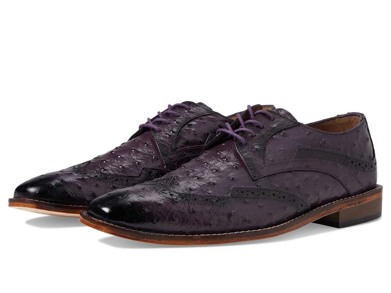 ステイシーアダムス メンズ オックスフォード シューズ Gennaro Wing Tip Oxford Plum