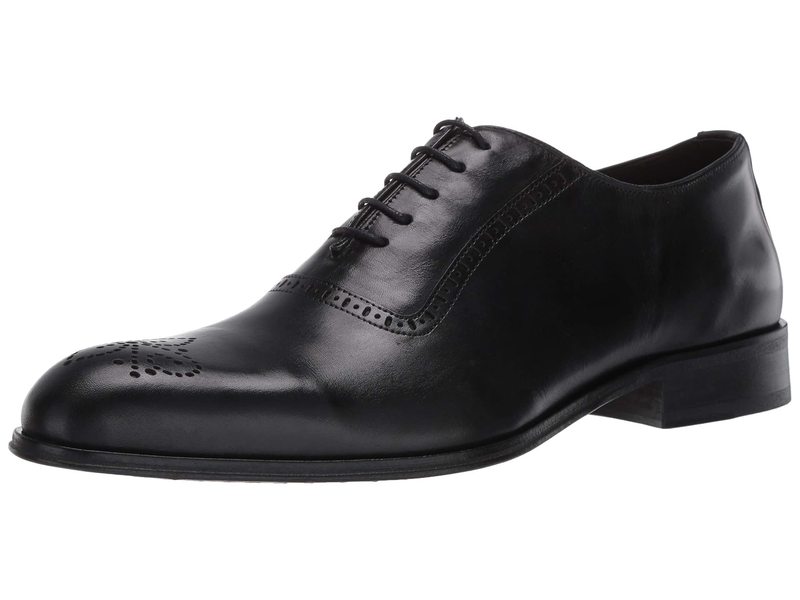 マークジョセフニューヨーク メンズ オックスフォード シューズ Men's Leather Gold Collection Dress Oxford with Medallion Detail Black Toscana N